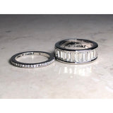 CHLOE + ISABEL baguette & stone stackable duo rings-R005