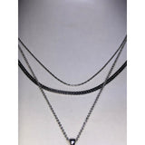 CHLOE + ISABEL modern mirror multi-layer pendant necklace - N170