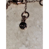 CHLOE & ISABEL Rose Gold Double Chain Heart Bracelet with Crystal Accents - B068