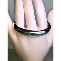 CHLOE + ISABEL polished silver sculpted cuff bracelet - B010