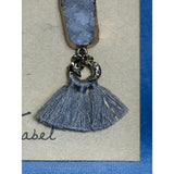 CHLOE + ISABEL grey agate druzy tassel earrings - E486GYAG