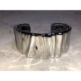 CHLOE + ISABEL Sculpted Silver-Tone Wide Cuff Bracelet - B095