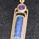 CHLOE + ISABEL indigo horizon linear pendant necklace - N175