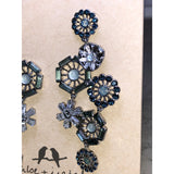 CHLOE + ISABEL multi-motif crystal drop statement earrings - E005