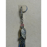 CHLOE + ISABEL pavé petal n chain tassel drop earrings