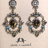CHLOE & ISABEL ROYAL THISTLE STATEMENT EARRINGS- E025