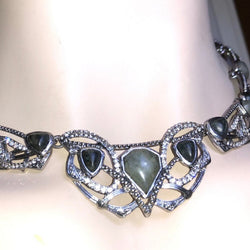 CHLOE + ISABEL enchanted obsidian filigree collar - N180