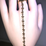 CHLOE + ISABEL golden lotus hand chain bracelet- B073