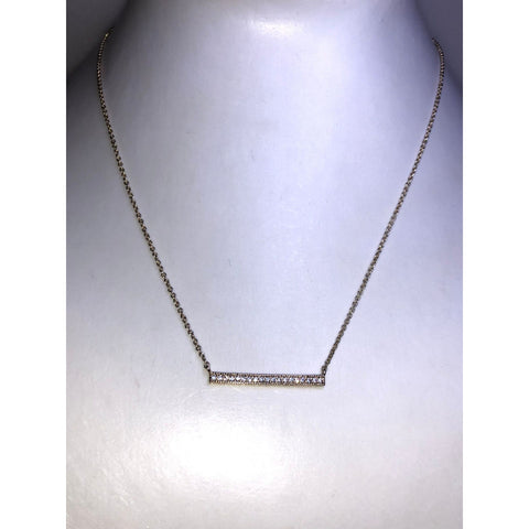 Chloe + Isabel pavé bar necklace- N169