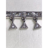 CHLOE & ISABEL pave triangle baguette pendant necklace - N689CLRH