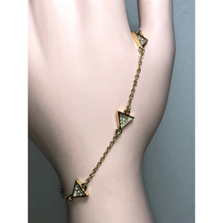 CHLOE + ISABEL pave triangle station bracelet-B018