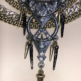 CHLOE + ISABEL warrior queen multi-chain statement collar - N101