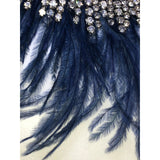 CHLOE + ISABEL midnight plume crystal collar - N181