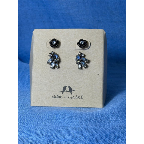 CHLOE + ISABEL Rose Crystal Jacket Earrings - E415CLAG