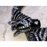 CHLOE + ISABEL safari elegance zebra crystal cuff bracelet - B080