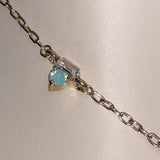 CHLOE + ISABEL ocean mist turquoise y-pendant necklace - N095