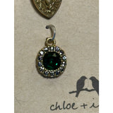 CHLOE + ISABEL Gold Interchangeable Green Gemstone Earrings - E538GRG