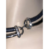 Chloe + Isabel Modern Leather & Crystal Collar Necklace - N441