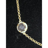 CHLOE + ISABEL multi-stone gold station necklace - N017