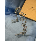 CHLOE + ISABEL crystal headband silver hair accessory - H063CLAR