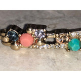 Chloe + Isabel Gold Bangle Bracelet W/ Crystals - B432MBG