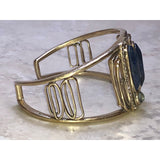 Chloe + Isabel Gold Cuff Bracelet W/ Crystals-B083