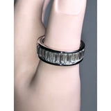 CHLOE + ISABEL baguette & stone stackable duo rings-R005