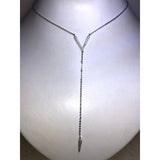 CHLOE & ISABEL pave chevron y-necklace - N168