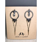 CHLOE + ISABEL art deco geo drop earrings - E063