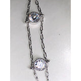 CHLOE + ISABEL celestial spark double-strand crystal choker - N055