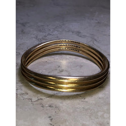 CHLOE & ISABEL Gold-Tone Triple Stacked Bangle Set - B012