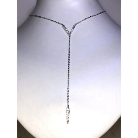 CHLOE & ISABEL pave chevron y-necklace - N168