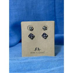 CHLOE + ISABEL floral crystal stud earrings set - E492MPAR