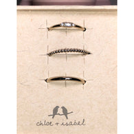 CHLOE & ISABEL petite baguette ring set -R191CLSG
