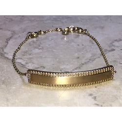 CHLOE & ISABEL pave id bracelet - B037