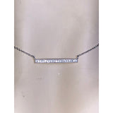 Chloe + Isabel silver pavé bar necklace - N169