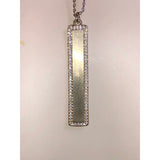 CHLOE & ISABEL pave bar long pendant necklace - N648CLSG