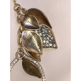 CHLOE & ISABEL gilded leaf elegance statement necklace -N003