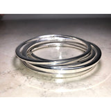CHLOE & ISABEL Set of 6 Silver-Tone Stacking Bangles - B014