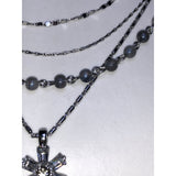 CHLOE & ISABEL flor azul delicate multirow necklace-N692GYRH