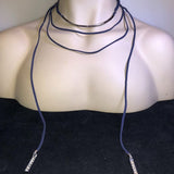 CHLOE + ISABEL midnight wrap lariat choker - N053