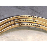 CHLOE & ISABEL Gold-Tone Triple Stacked Bangle Set - B012