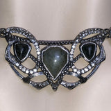 CHLOE + ISABEL enchanted obsidian filigree collar - N180