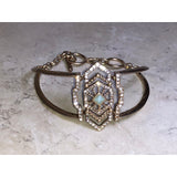 CHLOE + ISABEL deco radiance amazonite bangle bracelet - B036