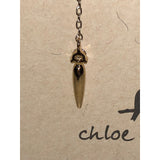 CHLOE + ISABEL turquoise & crystal mismatched chain drop earrings - E075