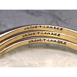 CHLOE + ISABEL gold-tone triple stacked bangle set - B013