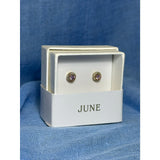 CHLOE + ISABEL june birthstone crystal stud earrings - E487PISG