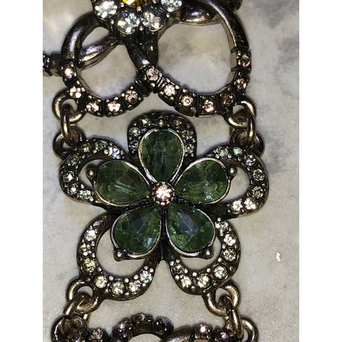 CHLOE + ISABEL Gold & Rhinestone Flower Bracelet - B025