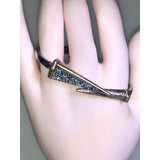 Chloe + Isabel Silver & Gold Sparkly Cuff Bracelet-B085