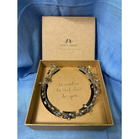 CHLOE + ISABEL crystal headband silver hair accessory - H063CLAR
